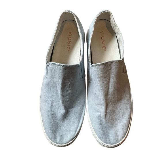 Vionic Canvas slip on Shoes/loafers/sneakers size womens 11, Light blue - Picture 2 of 8